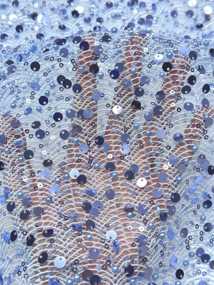 Luxury Beaded Sequins Lace Fabric Tulle Lace African Lace Fabric 5 Yards High Quality Sequence Mesh Lace Fabric For Sewing Dress
Luxury Beaded Sequins Lace Fabric Tulle Lace African Lace Fabric 5 Yards High Quality Sequence Mesh Lace Fabric For Sewing Dress