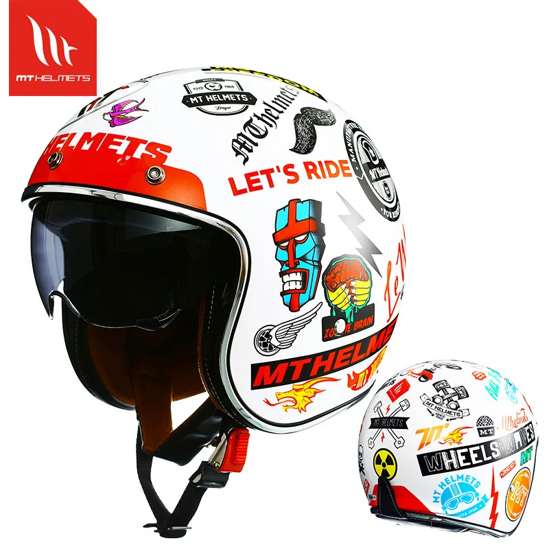 MT Motorcycle Helmet Open Face Retro Vintage Scooter Casco Pilot Men Cafe Racer Motorbike Capacete De Moto
MT Motorcycle Helmet Open Face Retro Vintage Scooter Casco Pilot Men Cafe Racer Motorbike Capacete De Moto