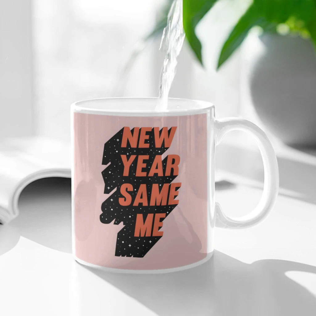 New Year Same Me Ceramic Cup Coffee Oatmeal Breakfast Cup Creative Personality Mug
New Year Same Me Ceramic Cup Coffee Oatmeal Breakfast Cup Creative Personality Mug