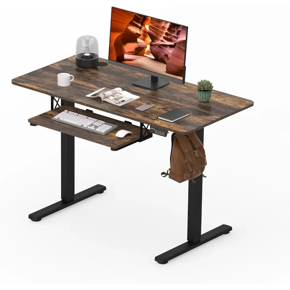 Standing Desk with Keyboard Tray, 47x24 Inch Electric Adjustable Height Desk, Stand Up Desk Computer Workstation for Home Office
Standing Desk with Keyboard Tray, 47x24 Inch Electric Adjustable Height Desk, Stand Up Desk Computer Workstation for Home Office