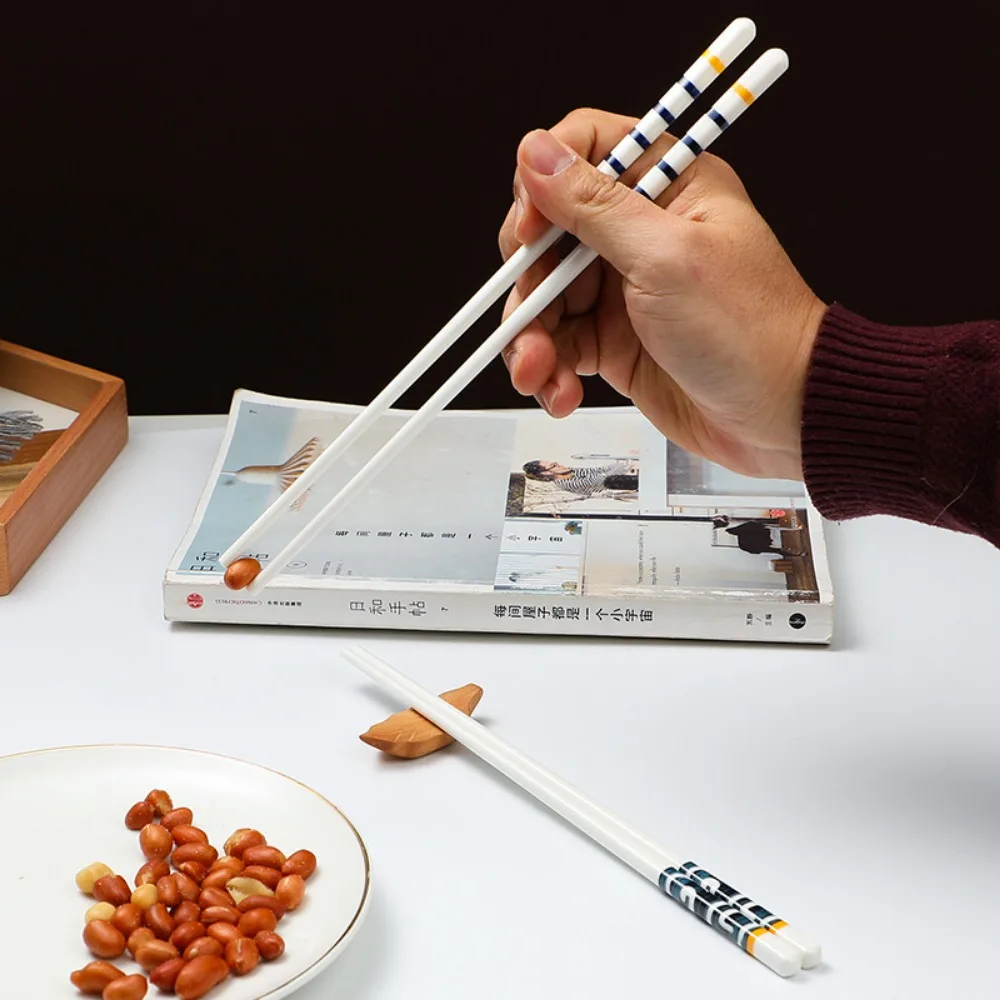 24.5cm Bone Porcelain Anti-Slip High Temperature Resistance for Noodle Tableware Kitchen Tool Sushi Chopstick Long Chopsticks
24.5cm Bone Porcelain Anti-Slip High Temperature Resistance for Noodle Tableware Kitchen Tool Sushi Chopstick Long Chopsticks