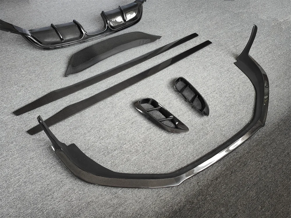 High quality carbon fiber CM style front lip side skirt rear diffuser spoiler side trim for Porsche Cayman 718 body kit
High quality carbon fiber CM style front lip side skirt rear diffuser spoiler side trim for Porsche Cayman 718 body kit