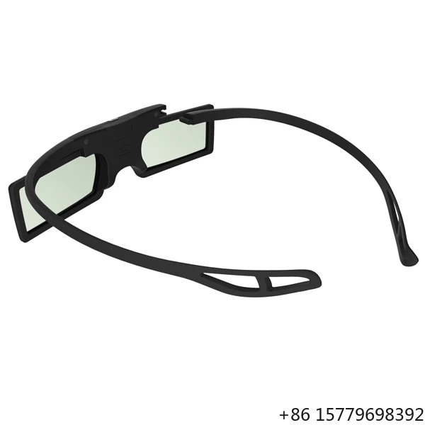 3D Glasses Bluetooth Active Shutter Universal for Projector TV Replaceable Button Battery