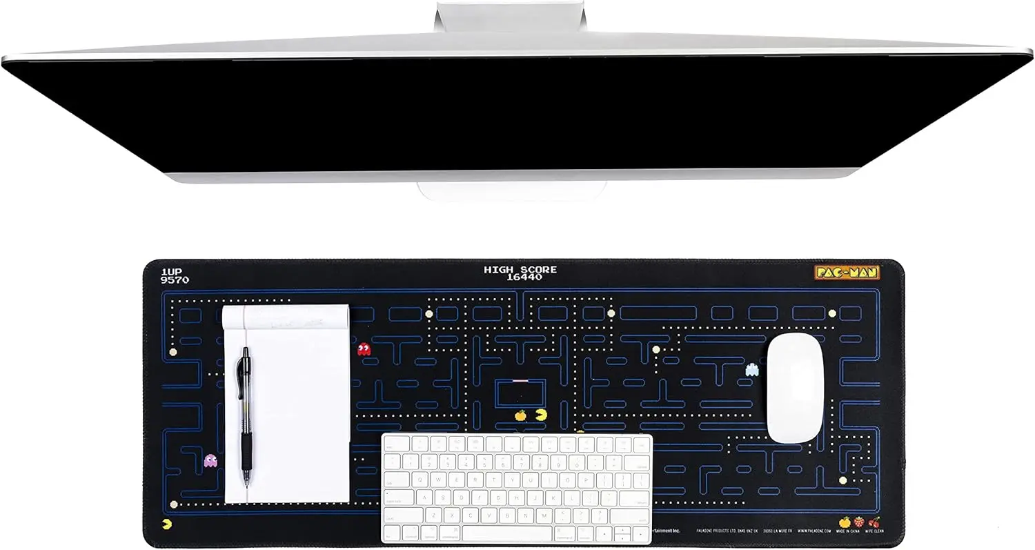 Retro Pac Man Large Gaming Mouse Pad for Desk Keyboard Mousepad Non-Slip 31x11.75in
Retro Pac Man Large Gaming Mouse Pad for Desk Keyboard Mousepad Non-Slip 31x11.75in