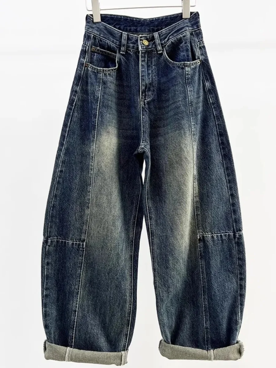 Loose Women's Denim Banana Pants High Waist Wide Leg Jeans Comfortable Loose Fit Autumn Fashion plus Size Casual Trousers
Loose Women's Denim Banana Pants High Waist Wide Leg Jeans Comfortable Loose Fit Autumn Fashion plus Size Casual Trousers