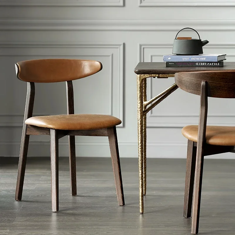 The product can be customized. Nordic retro solid wood backrest leather dining chair
The product can be customized. Nordic retro solid wood backrest leather dining chair