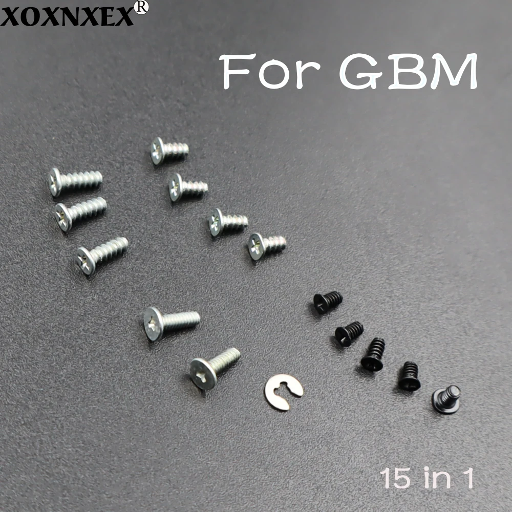 Высококачественный полный комплект винтов 15 в 1 для корпуса консоли Game Boy Micro GBM, винты для замены и ремонта, аксессуары.
Высококачественный полный комплект винтов 15 в 1 для корпуса консоли Game Boy Micro GBM, винты для замены и ремонта, аксессуары.