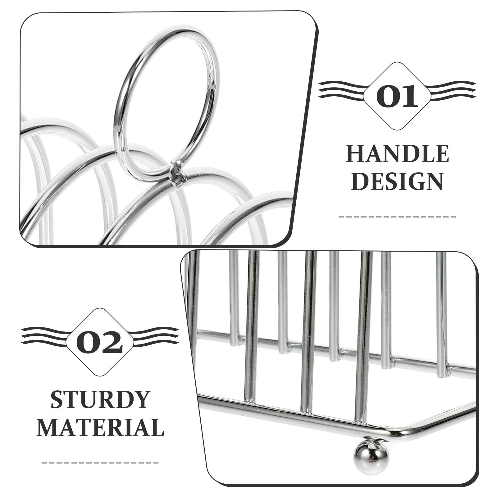 Stainless Steel Bread Rack Metal Toast Holder Household Kitchen Accessory Desktop Toast Stand Sliced Bread Storage Reusable
Stainless Steel Bread Rack Metal Toast Holder Household Kitchen Accessory Desktop Toast Stand Sliced Bread Storage Reusable