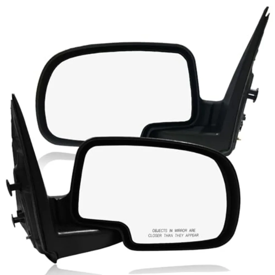 2 Left Driver Chrome/Right Passenger Side Chrome/Convex+Warning Manual Foldaway View Mirror Black Textured for 1999-2006 Chevro
2 Left Driver Chrome/Right Passenger Side Chrome/Convex+Warning Manual Foldaway View Mirror Black Textured for 1999-2006 Chevro