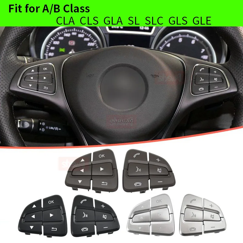 6 Pcs for Mercedes-Benz GLE GLS350 Steering Wheel Buttons W166 A-Class B-Class CLA Gla Multifunction Switch Buttons
6 Pcs for Mercedes-Benz GLE GLS350 Steering Wheel Buttons W166 A-Class B-Class CLA Gla Multifunction Switch Buttons