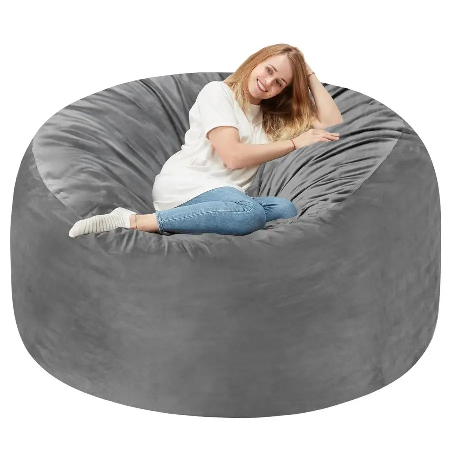 5FT Bean Bag Chair Giant BeanBag with Memory Foam Filled, Comfy Bean Bag Chairs for Adults, Adult Bean Bag Chair with Dutch Vel
5FT Bean Bag Chair Giant BeanBag with Memory Foam Filled, Comfy Bean Bag Chairs for Adults, Adult Bean Bag Chair with Dutch Vel
