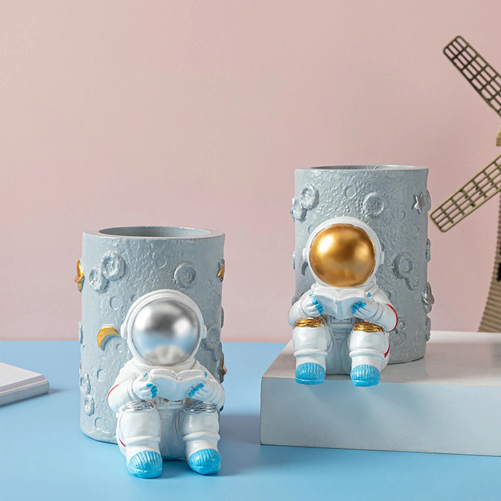 Astronaut Pen Holder Pencil Cup Space Themed s Astronauts Desk Accessories for Aesthetic Work 
Astronaut Pen Holder Pencil Cup Space Themed s Astronauts Desk Accessories for Aesthetic Work