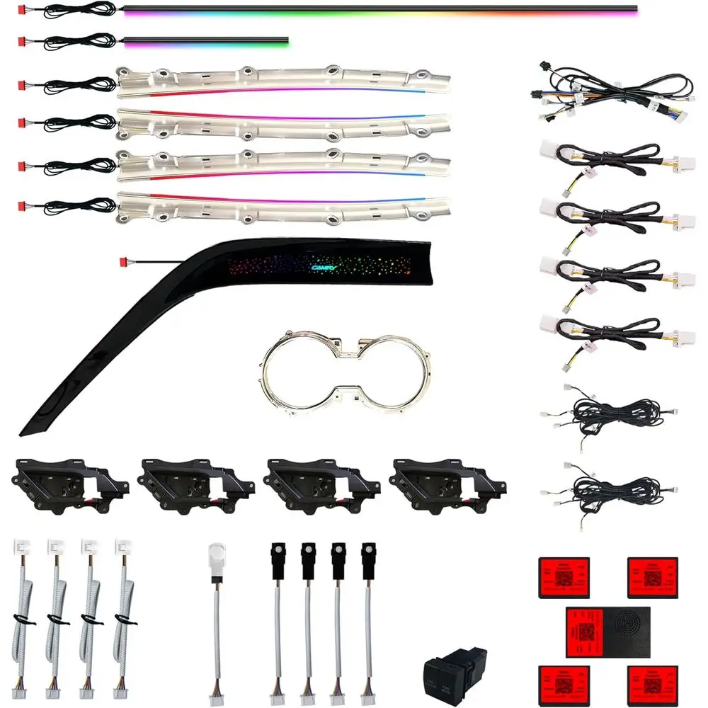 18-светодиодные внутренние светильники для салона или 18-светодиодные светильники для подстаканников/дверных панелей (8-го поколения) 2018-2023 гг., беспроводное автомобильное освещение с 256 цветами
18-светодиодные внутренние светильники для салона или 18-светодиодные светильники для подстаканников/дверных панелей (8-го поколения) 2018-2023 гг., беспроводное автомобильное освещение с 256 цветами