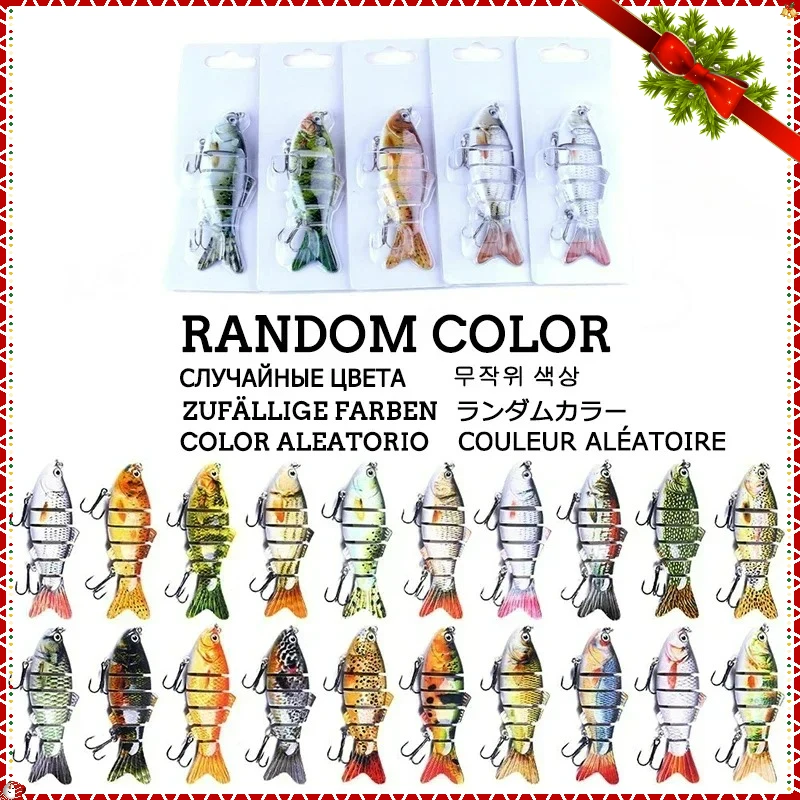 6 Segment Multi Jointed Fishing Lure Sinking 10cm/17.5g Swimbait Artificial Wobblers Crankbait Hard Bait Pesca Tackle 5/3/1Pcs
6 Segment Multi Jointed Fishing Lure Sinking 10cm/17.5g Swimbait Artificial Wobblers Crankbait Hard Bait Pesca Tackle 5/3/1Pcs
