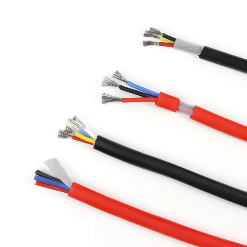 Soft Silicone Rubber Cable Insulated Flexible Copper High Temperature Wire sq0.3/0.5/0.75/1/1.5/2/2.5/4/6mm Black Red 2~6 Cores
Soft Silicone Rubber Cable Insulated Flexible Copper High Temperature Wire sq0.3/0.5/0.75/1/1.5/2/2.5/4/6mm Black Red 2~6 Cores