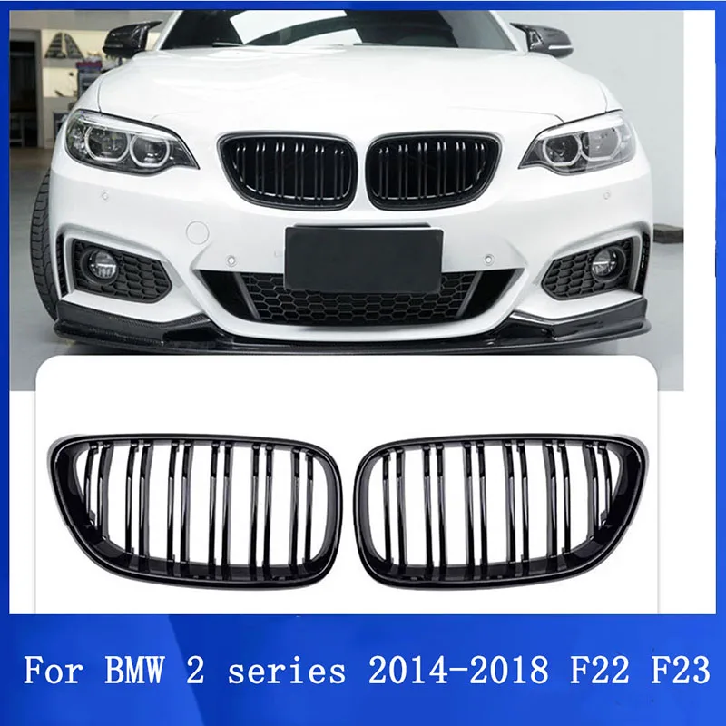 Car Grille For BMW 2 Series F22 F23 Double Bar Gloss Black Grille 2014-2018 Double Line Air Intake Grille
Car Grille For BMW 2 Series F22 F23 Double Bar Gloss Black Grille 2014-2018 Double Line Air Intake Grille
