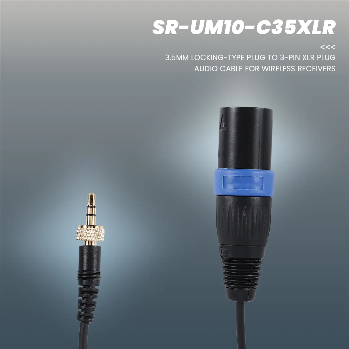 B52C Saramonic Locking Type 3.5mm to 3.5mm TRS to XLR Male Microphone Output Universal Audio Cable for Wireless Receivers
B52C Saramonic Locking Type 3.5mm to 3.5mm TRS to XLR Male Microphone Output Universal Audio Cable for Wireless Receivers