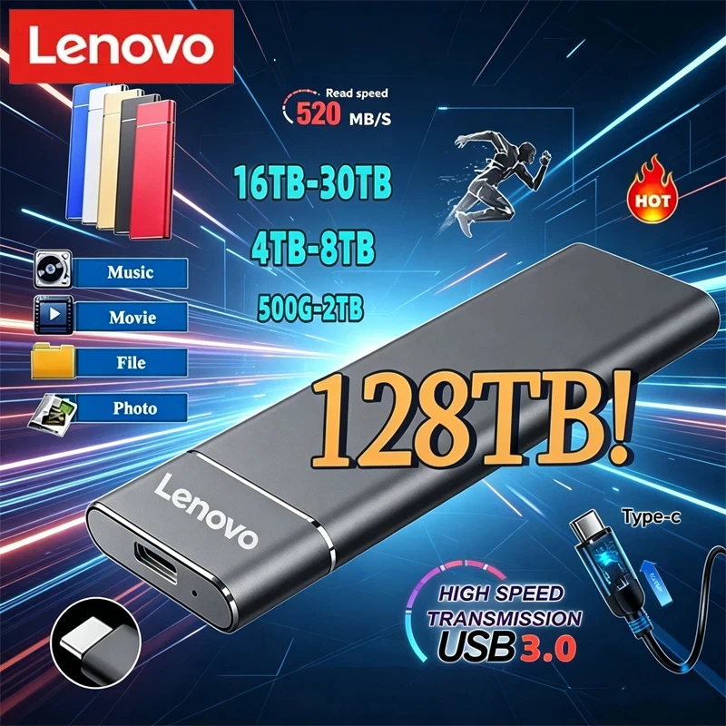 Внешний SSD-накопитель Lenovo Mini USB 256 ТБ 1 ТБ 2 ТБ, высокоскоростной, оригинальный, USB 3.0, для компьютеров и ноутбуков
Внешний SSD-накопитель Lenovo Mini USB 256 ТБ 1 ТБ 2 ТБ, высокоскоростной, оригинальный, USB 3.0, для компьютеров и ноутбуков