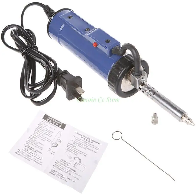X90F 30W 220V 50Hz Electric Vacuum Solder Sucker Desoldering Iron Hand Tool
X90F 30W 220V 50Hz Electric Vacuum Solder Sucker Desoldering Iron Hand Tool