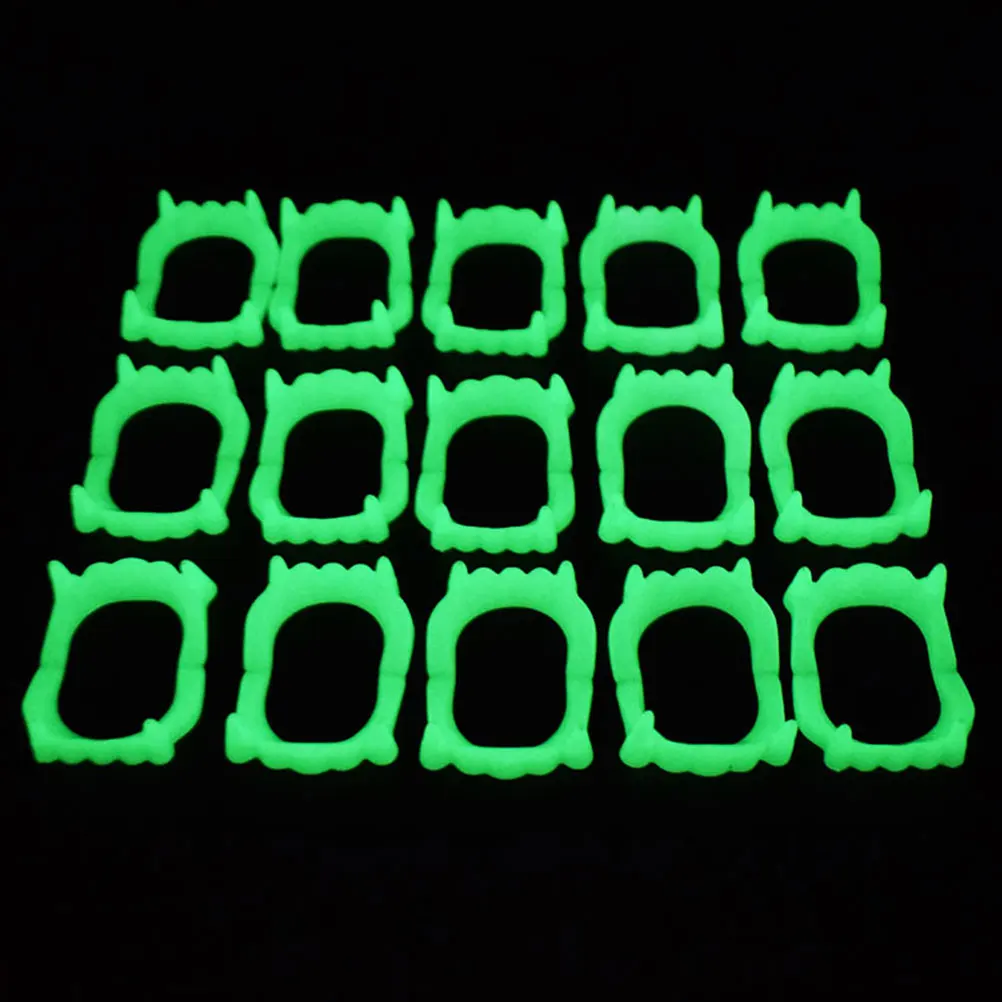 25pcs Fluorescent Dentures Teeth Halloween Props Glow in Dark Safe Material Vampire Costume Cosplay Stage Decorations
25pcs Fluorescent Dentures Teeth Halloween Props Glow in Dark Safe Material Vampire Costume Cosplay Stage Decorations