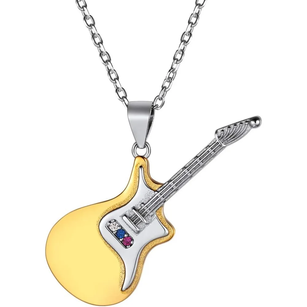 925 Sterling Silver Guitar Necklace for Men Women, Music Lover Pendant Rock Punk Jewelry
925 Sterling Silver Guitar Necklace for Men Women, Music Lover Pendant Rock Punk Jewelry