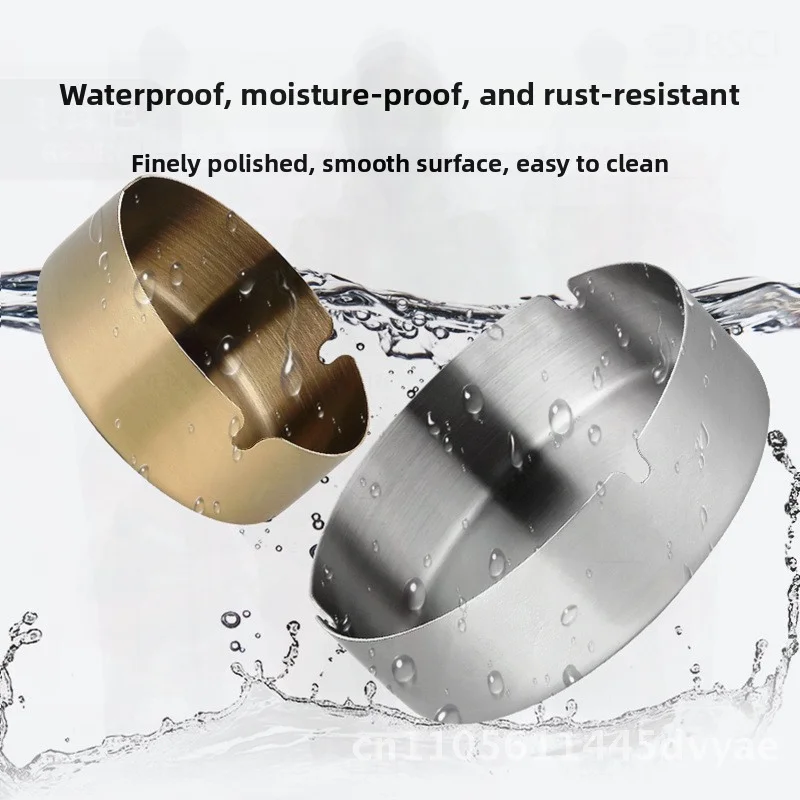 Durable Thickened Stainless Steel Golden Ashtray Modern Minimalist Design for Internet Cafe Bar - Factory Direct Supply
Durable Thickened Stainless Steel Golden Ashtray Modern Minimalist Design for Internet Cafe Bar - Factory Direct Supply