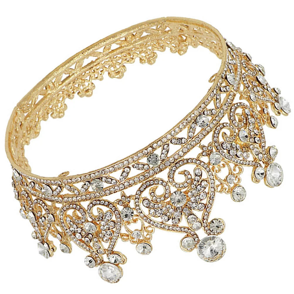 Bridal Crown Hair Accessories Elegant Rhinestone Headpiece Durable Alloy Material Wedding Party Hoop Baroque Style
Bridal Crown Hair Accessories Elegant Rhinestone Headpiece Durable Alloy Material Wedding Party Hoop Baroque Style