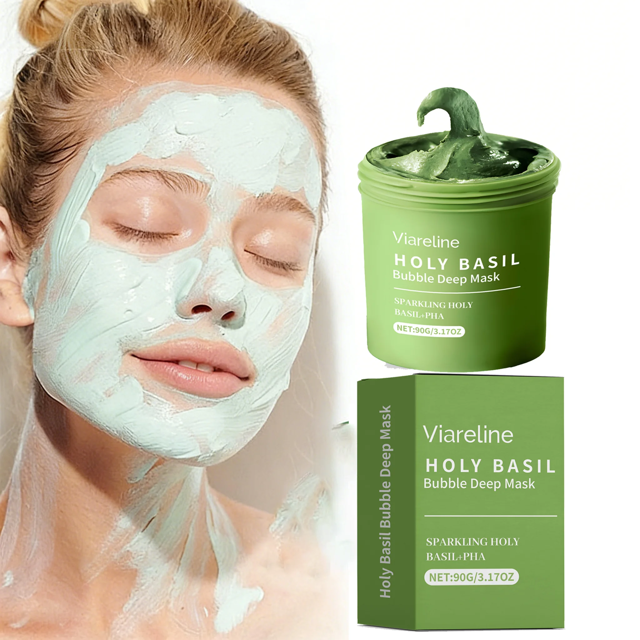 Holy Basil Bubble Facial Mask Deep Cleansing Exfoliating Remove Blackhead Shrink Pore Oil Control Moisturizing Gentle Skin Care
Holy Basil Bubble Facial Mask Deep Cleansing Exfoliating Remove Blackhead Shrink Pore Oil Control Moisturizing Gentle Skin Care