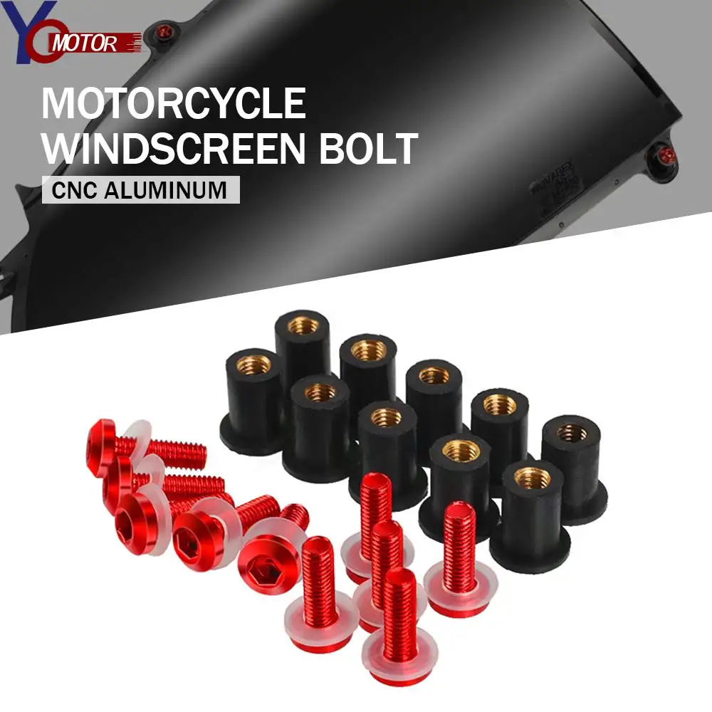 M6 Windscreen Windshield Bolts Screw For Yamaha FZ1 FZS1000 Fazer FZ6R FZ6 FZ8-N S Fazer8 FZ16 FJR 1300 TDM 900 TRACER 900 FJ-09
M6 Windscreen Windshield Bolts Screw For Yamaha FZ1 FZS1000 Fazer FZ6R FZ6 FZ8-N S Fazer8 FZ16 FJR 1300 TDM 900 TRACER 900 FJ-09