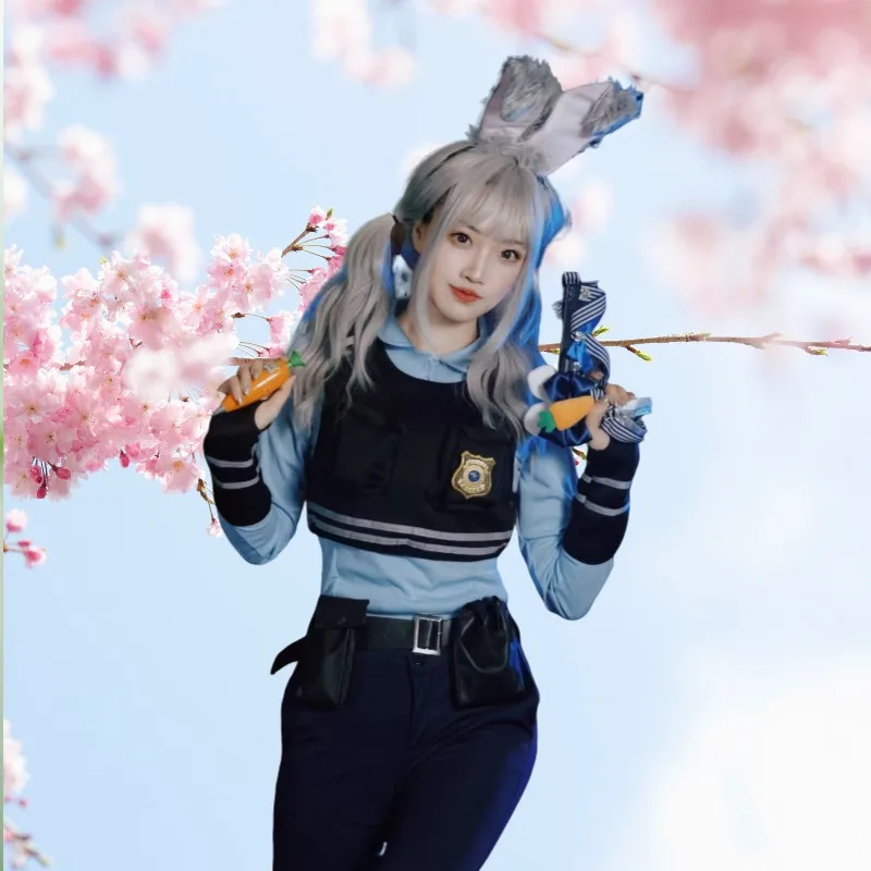 Anime Policemen Costume Judy Cosplay Shirt Pants Vest Rabbit Ear Full Set Uniform Role Play Outfit for Women Girls Halloween
Anime Policemen Costume Judy Cosplay Shirt Pants Vest Rabbit Ear Full Set Uniform Role Play Outfit for Women Girls Halloween