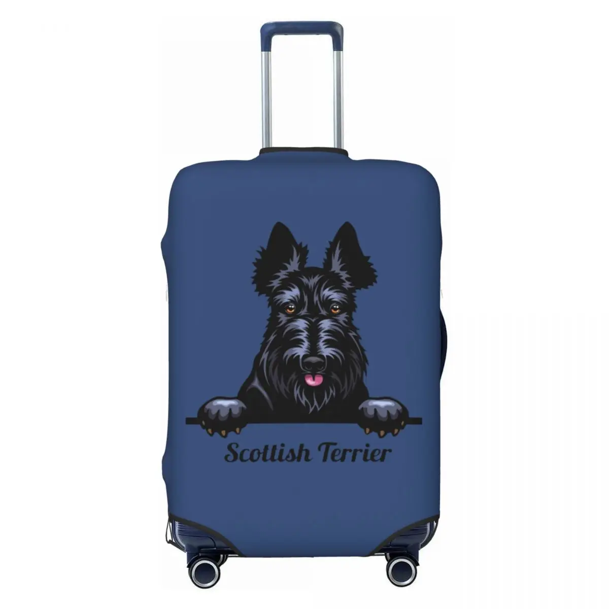 Custom Fashion Peeking Dog Scottish Terrier Luggage Cover Protector Washable Travel Suitcase Covers
Custom Fashion Peeking Dog Scottish Terrier Luggage Cover Protector Washable Travel Suitcase Covers