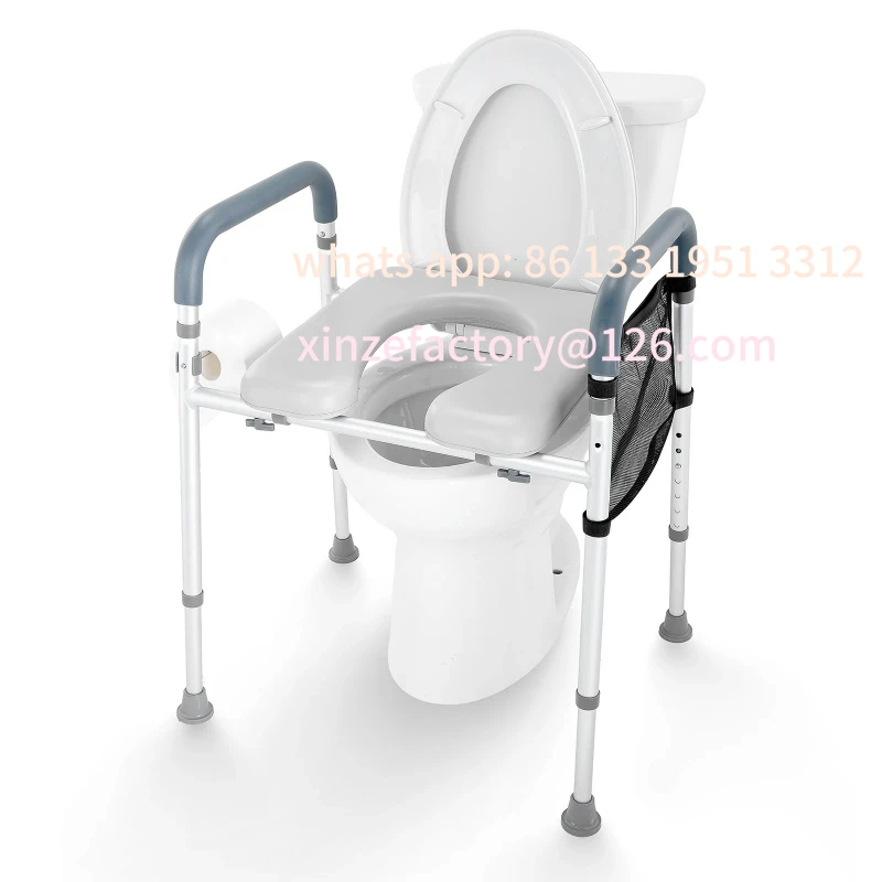 Customizable Raised Toilet Seat 7-Position Height Adjustment 19.3" - 25.2" 350lbs Weight Capacity with Comfort Padded
Customizable Raised Toilet Seat 7-Position Height Adjustment 19.3" - 25.2" 350lbs Weight Capacity with Comfort Padded