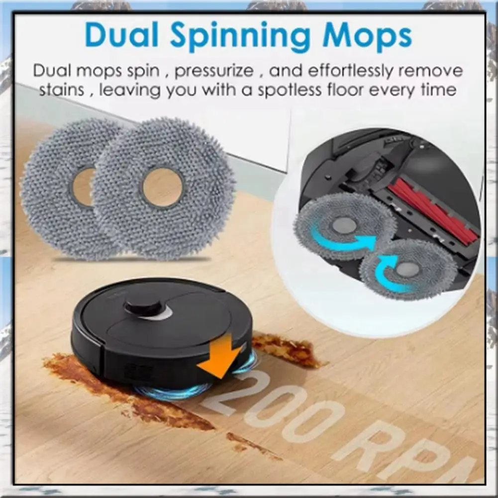 RABIT AS59~ Mop Pads For Roborock Q Revo Master/Q Revo Maxv/Q Revo S/Q Revo Pro/Q Revo Accessories Replacements Parts Mopping Cl
RABIT AS59~ Mop Pads For Roborock Q Revo Master/Q Revo Maxv/Q Revo S/Q Revo Pro/Q Revo Accessories Replacements Parts Mopping Cl
