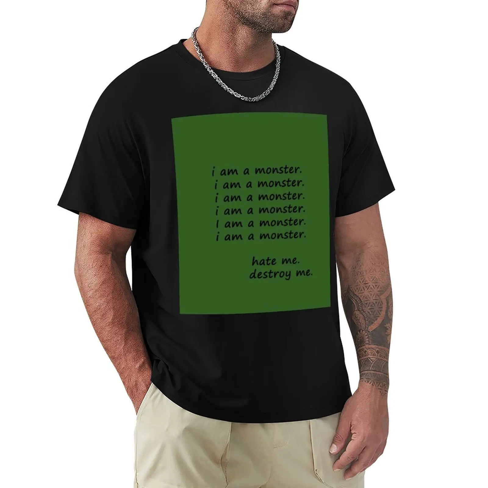 Frank Iero's I am a monster T-Shirt new gifts and t-shirts street wear essential t shirt oversized t shirt men
Frank Iero's I am a monster T-Shirt new gifts and t-shirts street wear essential t shirt oversized t shirt men