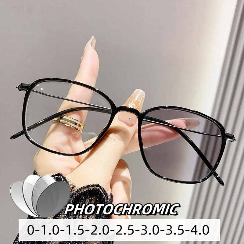 Color Changing Myopia Glasses Photosensitive Anti Blue Light Men's Ultra Light Small Flat Lens Frame 0-1.0-1.5-2.0-2.5-3.0-4.0
Color Changing Myopia Glasses Photosensitive Anti Blue Light Men's Ultra Light Small Flat Lens Frame 0-1.0-1.5-2.0-2.5-3.0-4.0