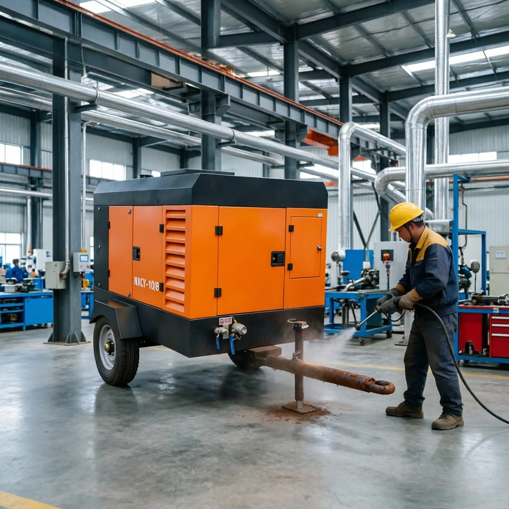 High Efficient Diesel Engine Portable Air Compressor 194kw 14bar 460cfm Good Quality Diesel Mobile Screw Air Compressor
High Efficient Diesel Engine Portable Air Compressor 194kw 14bar 460cfm Good Quality Diesel Mobile Screw Air Compressor