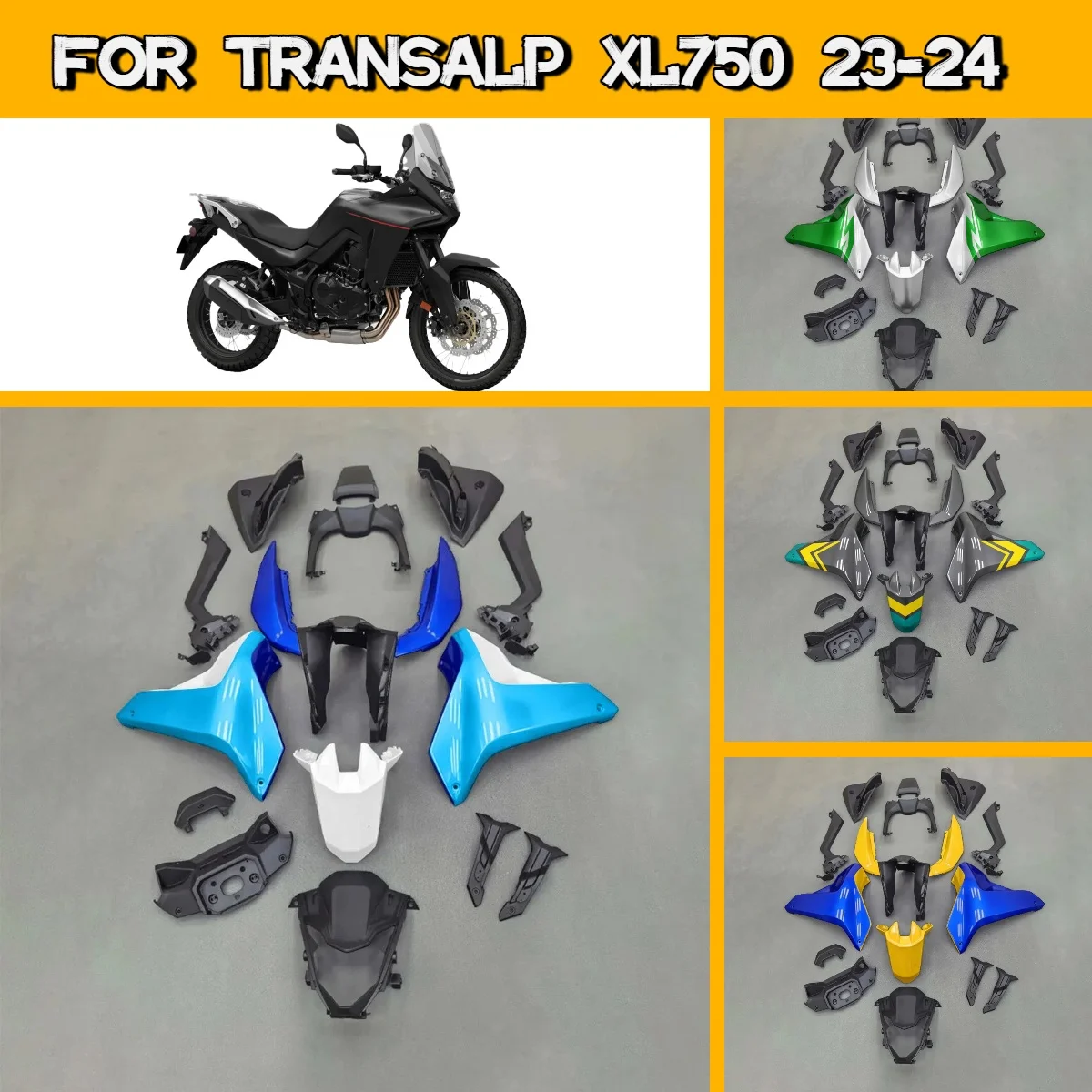 Motorcycle Fairings for 2023 2024 Honda Transalp XL 750 Accessories ABS Injection Molded Fairing Kit 23 24 Transalp XL750
Motorcycle Fairings for 2023 2024 Honda Transalp XL 750 Accessories ABS Injection Molded Fairing Kit 23 24 Transalp XL750