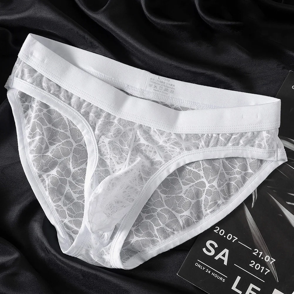 Mens See-Through Lace Mesh Briefs Low Rise Lingeries For Man Lingerie Ultra HotBreathable Underwear Ice Silk Pouch Men's Panties
Mens See-Through Lace Mesh Briefs Low Rise Lingeries For Man Lingerie Ultra HotBreathable Underwear Ice Silk Pouch Men's Panties