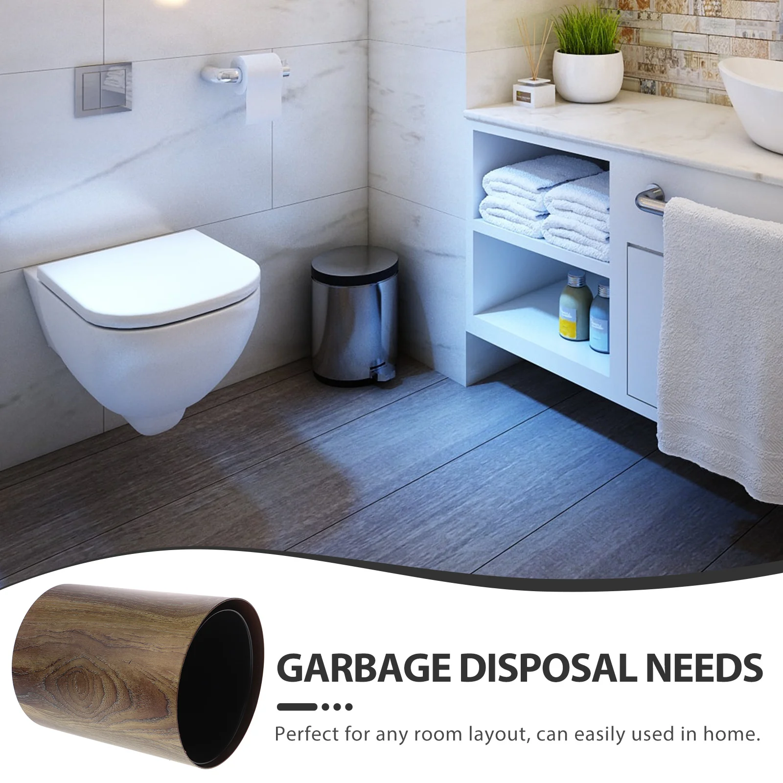 Vintage Style Large Capacity Garbage Bin Multi-Use Can For Home Kitchen Hotel Sturdy Compact Wastebasket Bathroom Trash
Vintage Style Large Capacity Garbage Bin Multi-Use Can For Home Kitchen Hotel Sturdy Compact Wastebasket Bathroom Trash