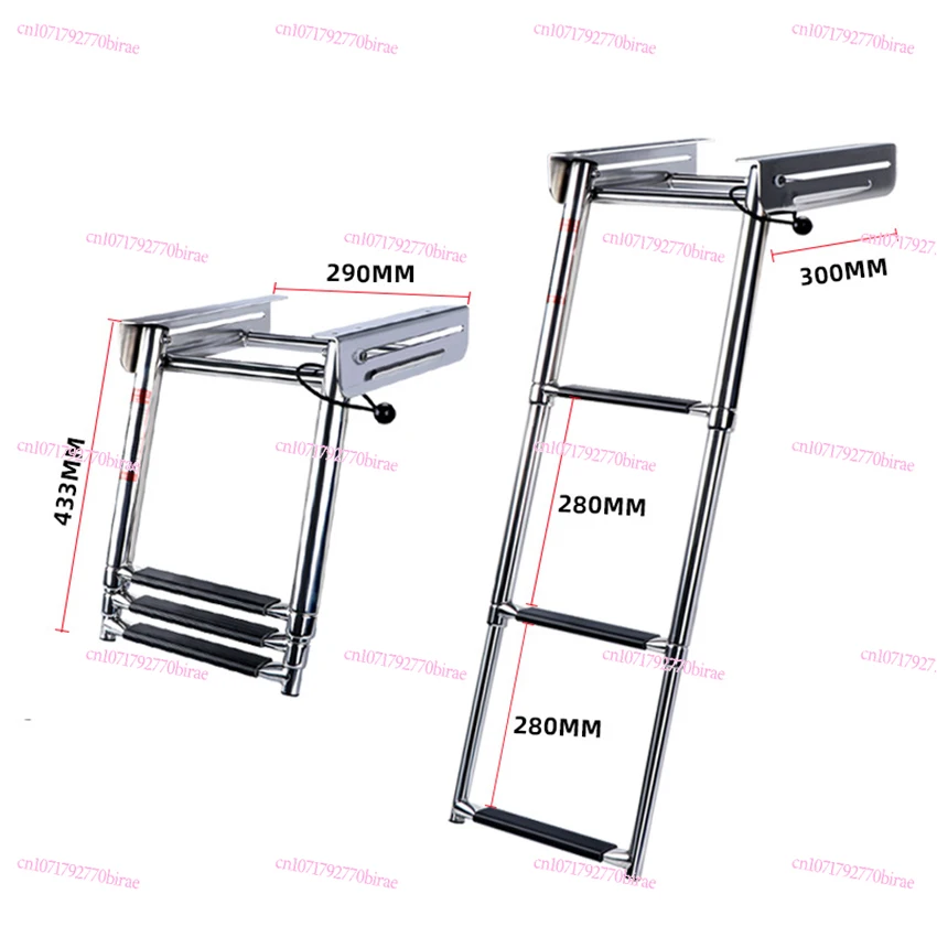 Boat Accessories Under Platform 3-Step Boarding Ladder Stainless Steel Telescopic Slide Mount Ladder Marine Swimming Pool Ladder
Boat Accessories Under Platform 3-Step Boarding Ladder Stainless Steel Telescopic Slide Mount Ladder Marine Swimming Pool Ladder