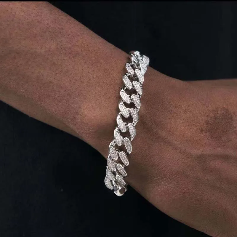 JIU ZUAN S925 Серебряный муассанит Свет веры Роскошный браслет для мужчин и женщин, кубинская цепочка, для помолвки, юбилея,
JIU ZUAN S925 Серебряный муассанит Свет веры Роскошный браслет для мужчин и женщин, кубинская цепочка, для помолвки, юбилея,