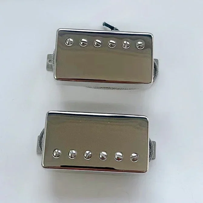498R 498T Alnico 5 Humbucker Pickup Set Nickel Cover Neck & Bridge Pickups for LP Electric Guitar
498R 498T Alnico 5 Humbucker Pickup Set Nickel Cover Neck & Bridge Pickups for LP Electric Guitar