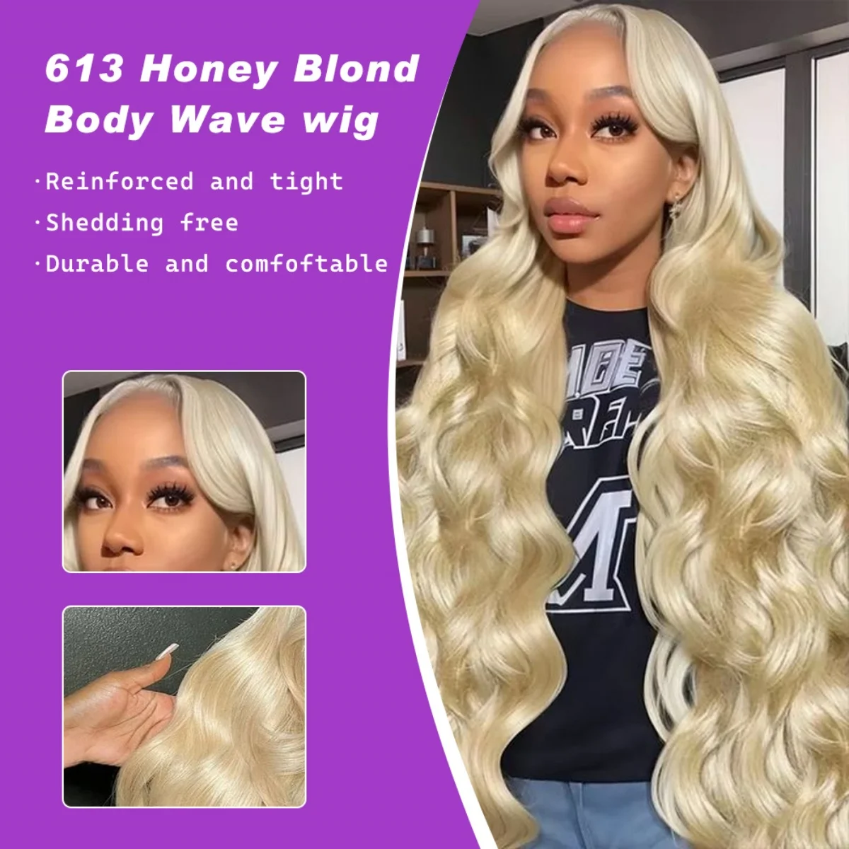 280% High Density Body Wave 40inch blonde 613 lace front wigs 13x6 hd lace wig Frontal Human Hair Wig Brazilian Color Water Wave
280% High Density Body Wave 40inch blonde 613 lace front wigs 13x6 hd lace wig Frontal Human Hair Wig Brazilian Color Water Wave