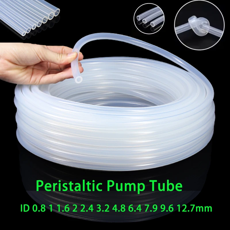 1/5/10m Food Grade Peristaltic Pump Tube ID 0.8 ~25.4mm Transparent Soft Silicone Hoses Flexible Nontoxic Laboratory Hose Pipe
1/5/10m Food Grade Peristaltic Pump Tube ID 0.8 ~25.4mm Transparent Soft Silicone Hoses Flexible Nontoxic Laboratory Hose Pipe