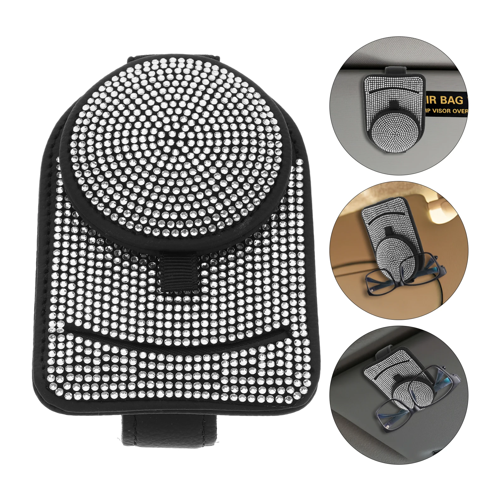 Bling Glasses Holder Sunglass Clip PU Rhinestone Eyewear ganizer Card Clip Bling Sunglasses Holder For Car for Car
Bling Glasses Holder Sunglass Clip PU Rhinestone Eyewear ganizer Card Clip Bling Sunglasses Holder For Car for Car