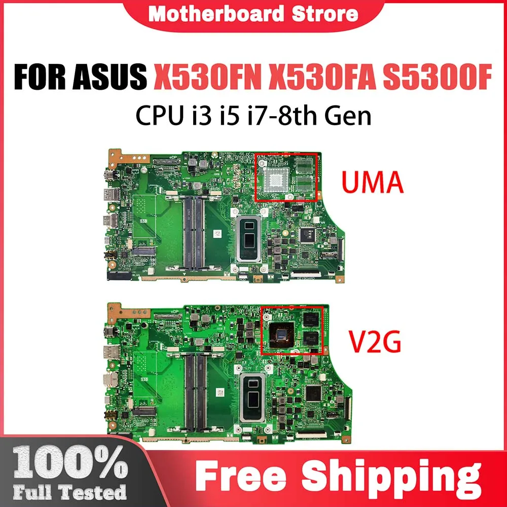 Computer Mainboard For ASUS X530F X530FN X530FA S530F S5300F U5300F K530 V530F F Laptop Motherboard with i3 i5 i7 8th Gen CPU
Computer Mainboard For ASUS X530F X530FN X530FA S530F S5300F U5300F K530 V530F F Laptop Motherboard with i3 i5 i7 8th Gen CPU