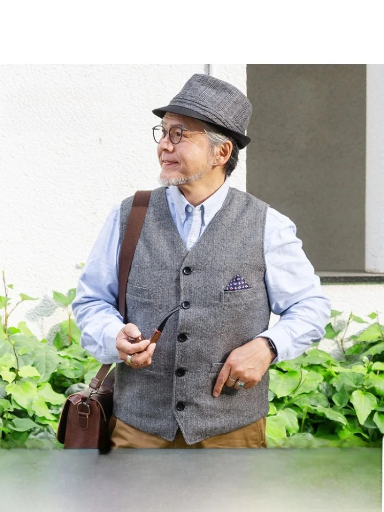 Деловой повседневный шерстяной жилет для мужчин среднего и старшего возраста, весна-осень, утолщенный, из полиэфирного волокна, с V-образным вырезом, на одной пуговице
Деловой повседневный шерстяной жилет для мужчин среднего и старшего возраста, весна-осень, утолщенный, из полиэфирного волокна, с V-образным вырезом, на одной пуговице