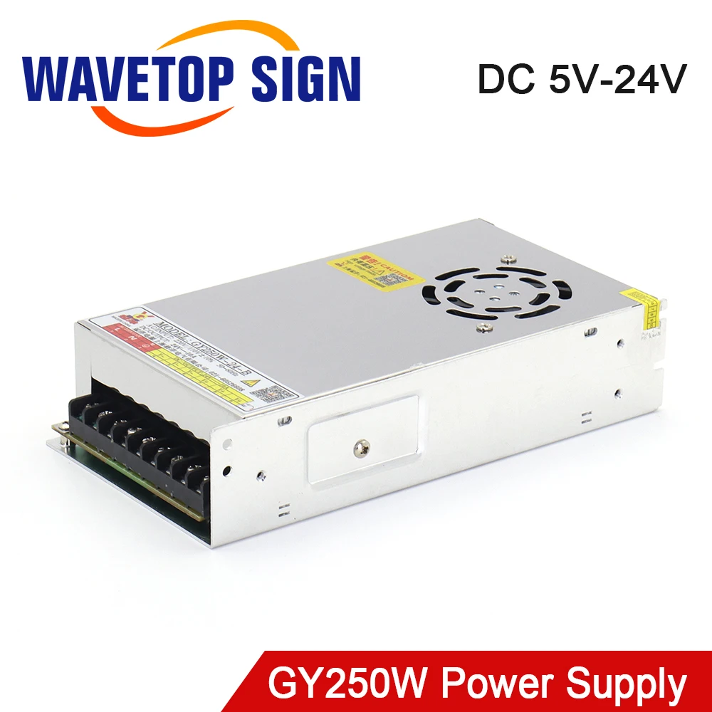 Импульсный источник питания WaveTopSign 250 Вт 24 В 10 А GY250W-24-A для гравировального станка с ЧПУ
Импульсный источник питания WaveTopSign 250 Вт 24 В 10 А GY250W-24-A для гравировального станка с ЧПУ