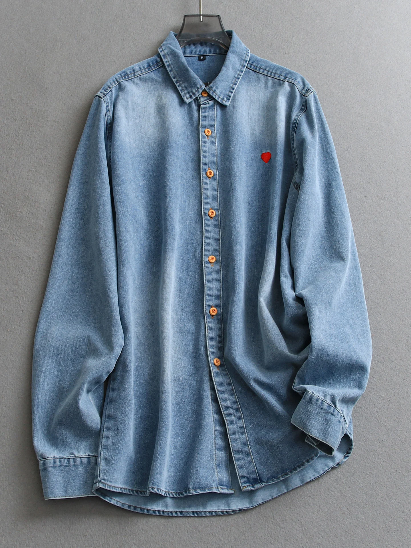 Retro Washed Embroidered Loose Slimming Midi Long Sleeve Women's Denim Shirt Casual Style Breathable Cotton Blend Button up
Retro Washed Embroidered Loose Slimming Midi Long Sleeve Women's Denim Shirt Casual Style Breathable Cotton Blend Button up