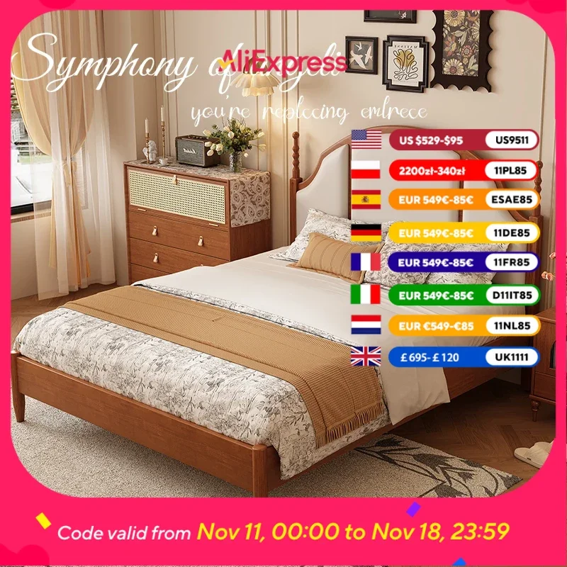 Cute Princess Double Bed Organizer Designer Large Wooden Luxury Double Bed Full Size Storage Cama Box Casal Furniture Home
Cute Princess Double Bed Organizer Designer Large Wooden Luxury Double Bed Full Size Storage Cama Box Casal Furniture Home